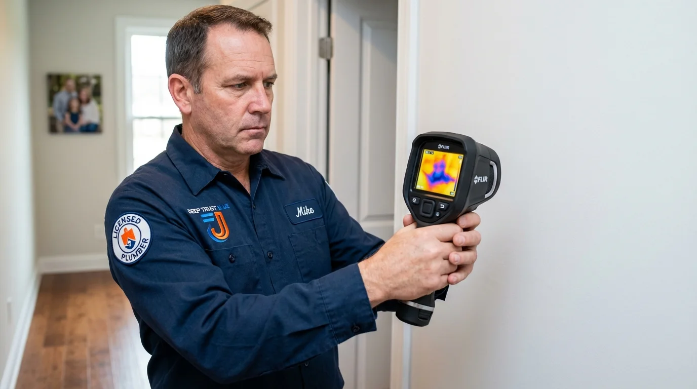 Thermal imaging leak detection by Johns Plumbing LLC in Kendallville
